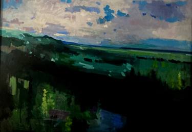 Original Impressionism Landscape Painting by Jerry Ross