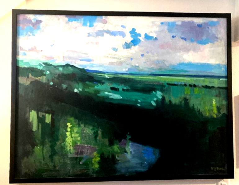 Original Impressionism Landscape Painting by Jerry Ross