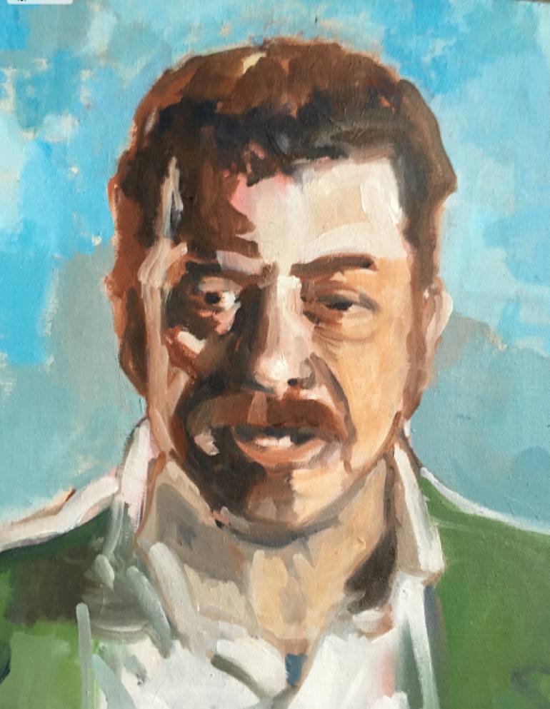 Original Impressionism Portrait Painting by Jerry Ross