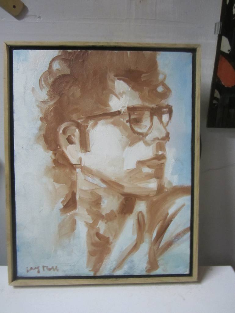 Original Impressionism People Painting by Jerry Ross