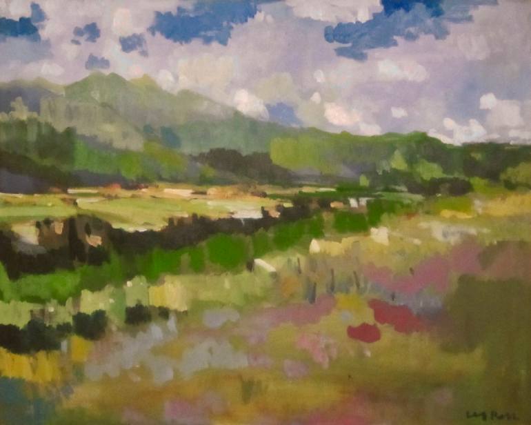 Original Impressionism Landscape Painting by Jerry Ross