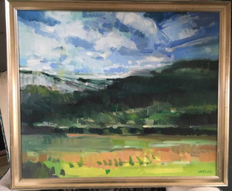 Original Impressionism Landscape Painting by Jerry Ross