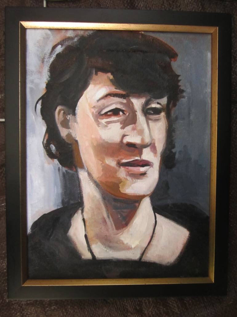 Original Impressionism Portrait Painting by Jerry Ross