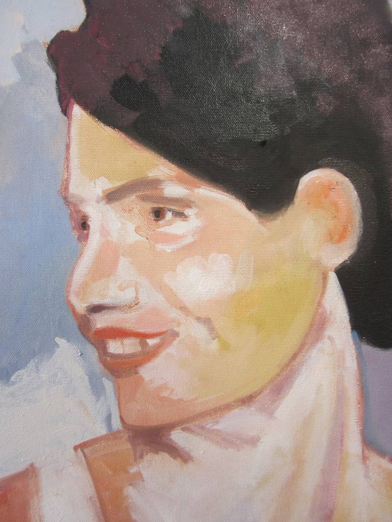 Original Modern Portrait Painting by Jerry Ross