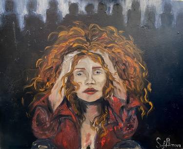 Original Fine Art Portrait Painting by Sofiya Manzhara