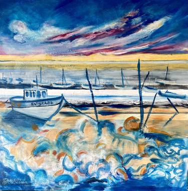 Original Beach Paintings by Marie-Pierre MINVIELLE