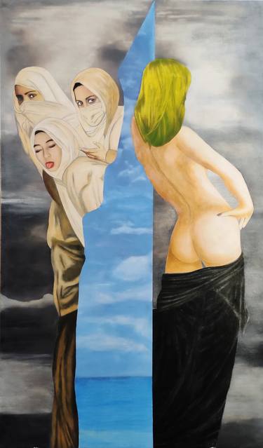 Original Figurative Women Paintings by Christian SATIN