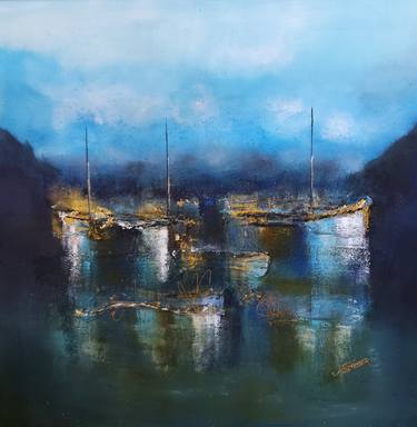 Original Abstract Landscape Paintings by NAT STRESSER