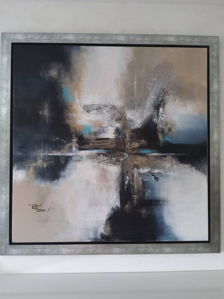 Original Abstract Landscape Painting by Nat Stresser