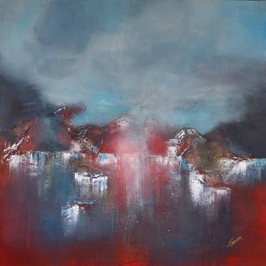Original Abstract Expressionism Landscape Paintings by NAT STRESSER