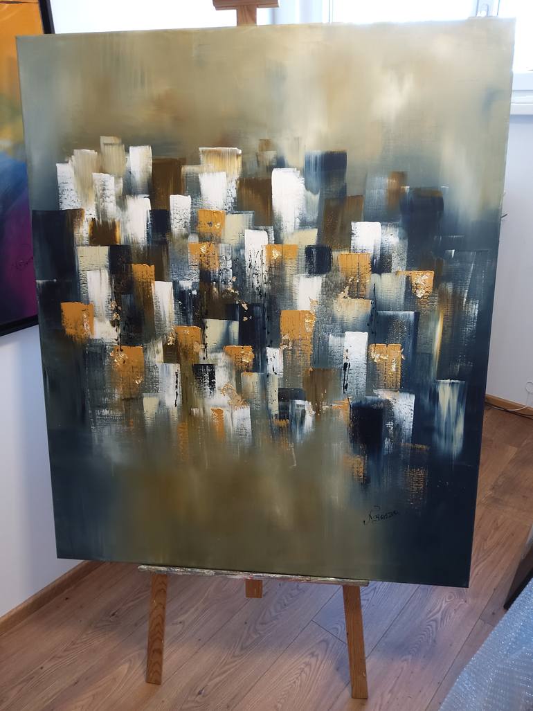 Original Abstract Painting by Nat Stresser