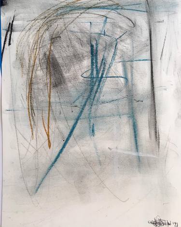 Original Abstract Expressionism Abstract Drawings by Gessica Puri