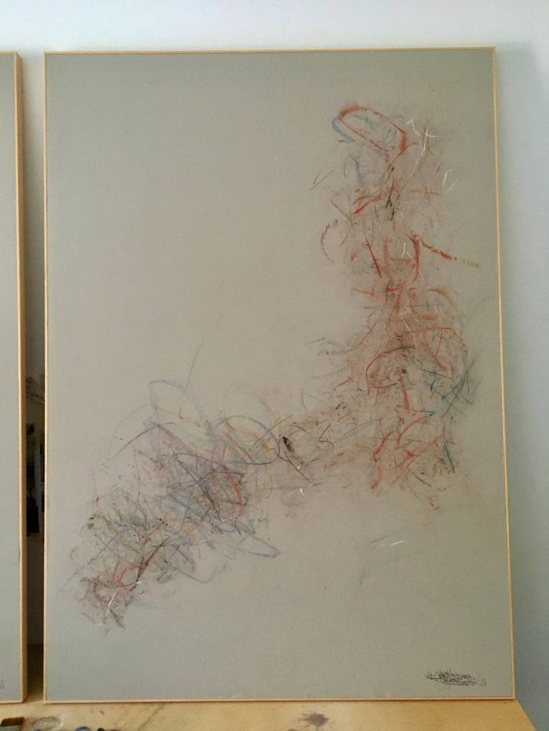 Original Abstract Expressionism Abstract Drawing by Gessica Puri