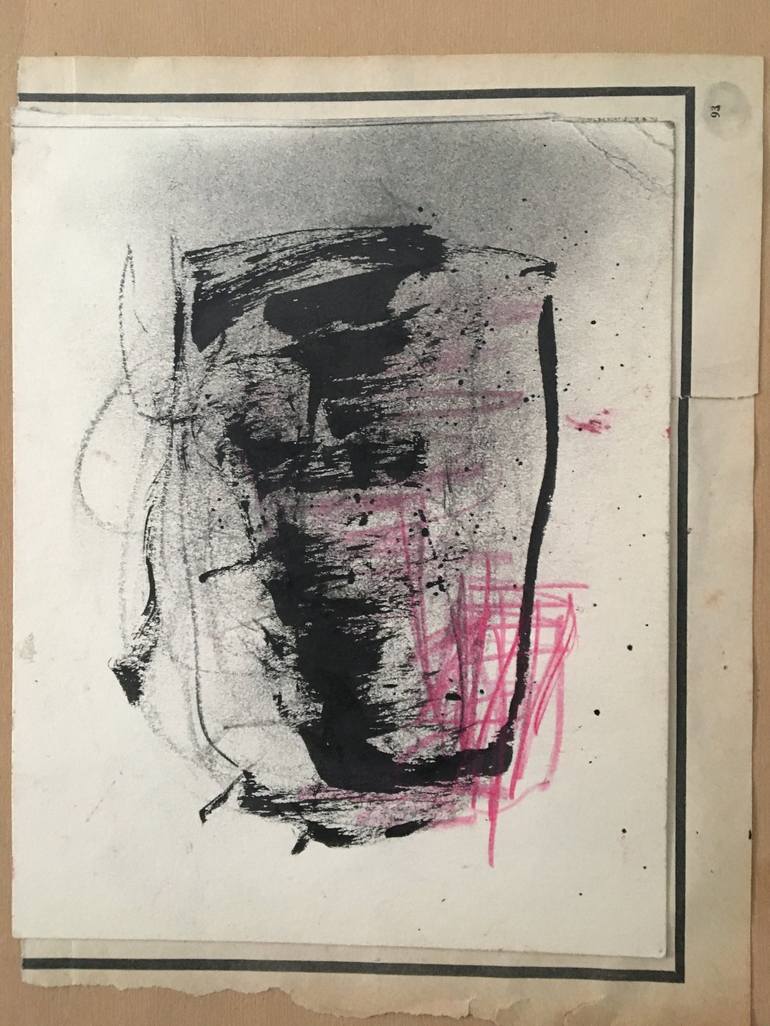 Original Abstract Expressionism Abstract Drawing by Gessica Puri