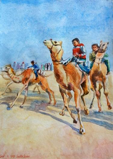 Camel racing. South Sinai. thumb