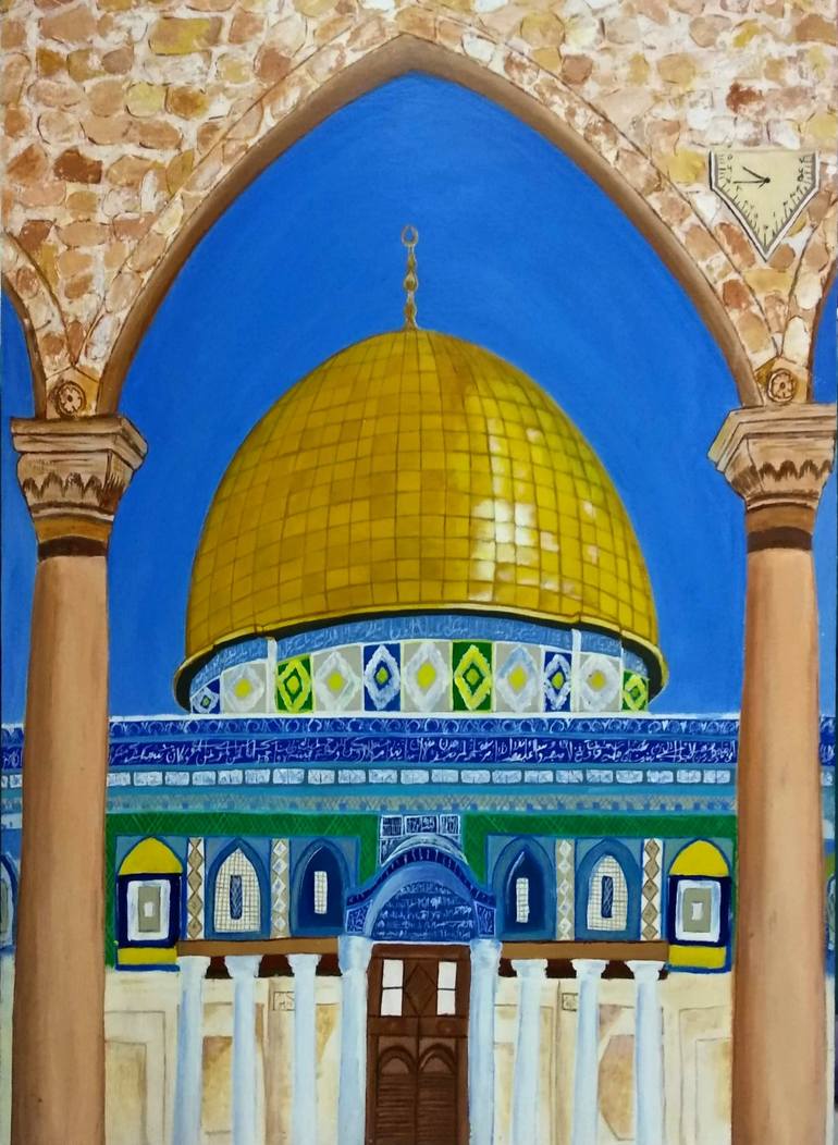 Al Aqsa Painting by NAMRA KHAN | Saatchi Art