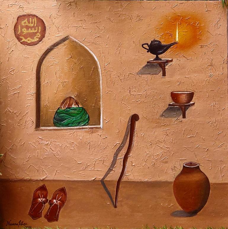 House of prophet Muhammad S.A.W ❤ Painting by NAMRA KHAN | Saatchi Art