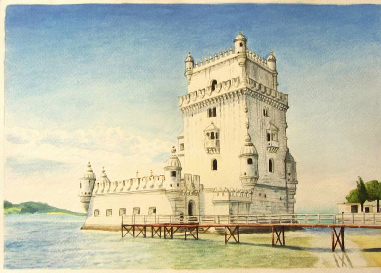 Original Realism Architecture Painting by Vladimir Furmanyuk