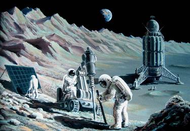 Print of Outer Space Paintings by Vladimir Furmanyuk