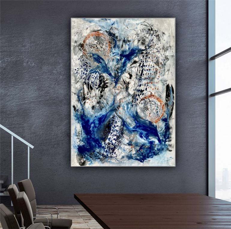 Original Abstract Expressionism Abstract Painting by Elke Assmann