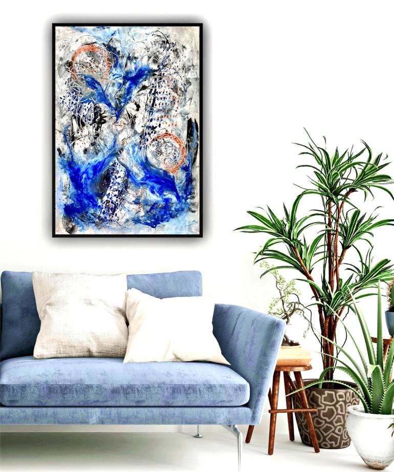 Original Abstract Expressionism Abstract Painting by Elke Assmann