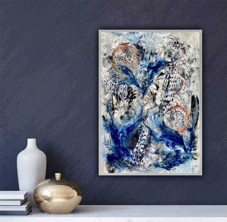 Original Abstract Expressionism Abstract Painting by Elke Assmann