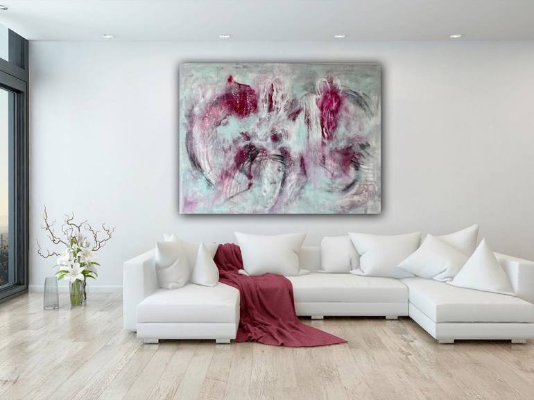 Original Abstract Expressionism Abstract Painting by Elke Assmann
