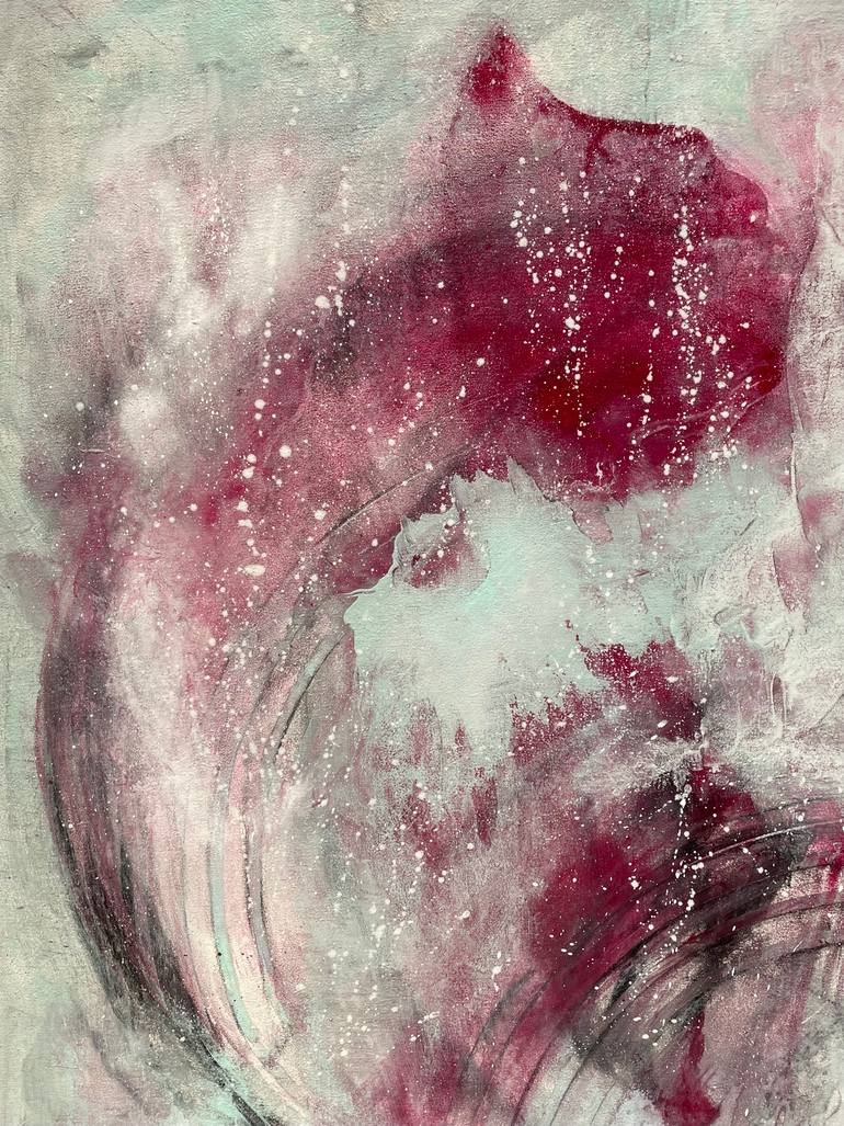 Original Abstract Expressionism Abstract Painting by Elke Assmann