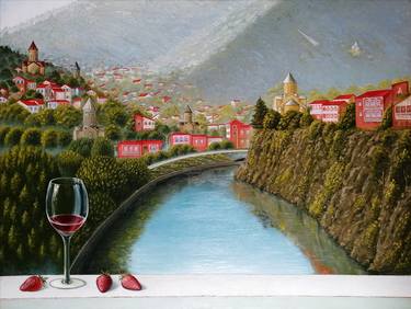 Original Realism Landscape Paintings by Irma Kvanchiani