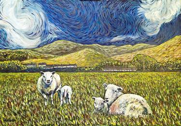 Saatchi Art Artist richard waldron; Paintings, “Sheep may safely graze” #art