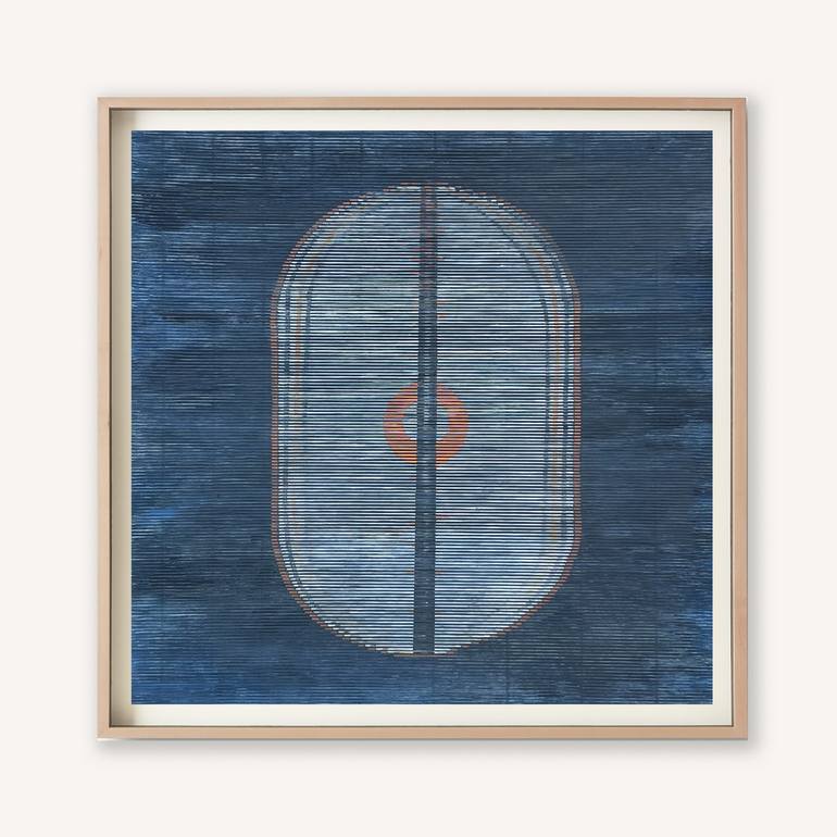 Original Bauhaus Abstract Painting by Noosha Golab