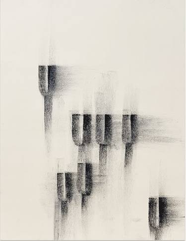 Original Minimalism Abstract Drawing by Noosha Golab