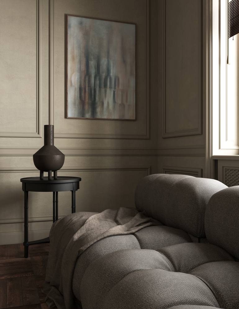 Original Abstract Expressionism Abstract Drawing by Noosha Golab