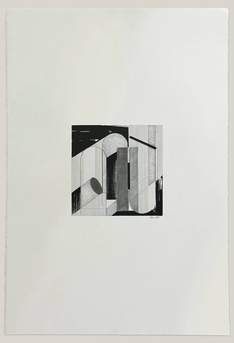 Original Abstract Architecture Drawings by Noosha Golab