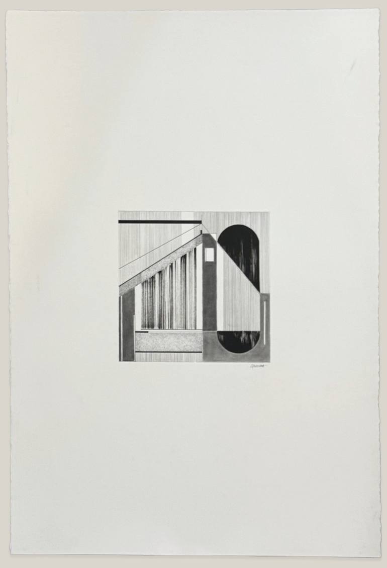 Original Abstract Expressionism Architecture Drawings by Noosha Golab