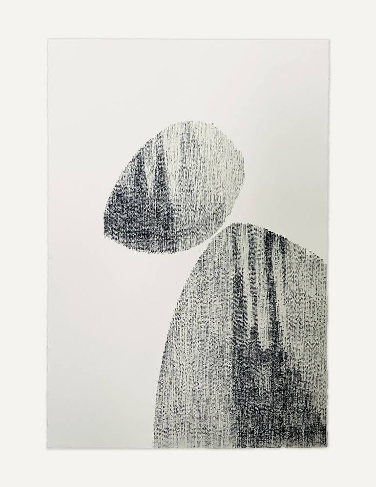 Original Abstract Expressionism Abstract Drawing by Noosha Golab