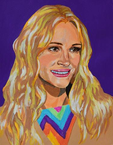 Print of Celebrity Paintings by Sarah Anthony