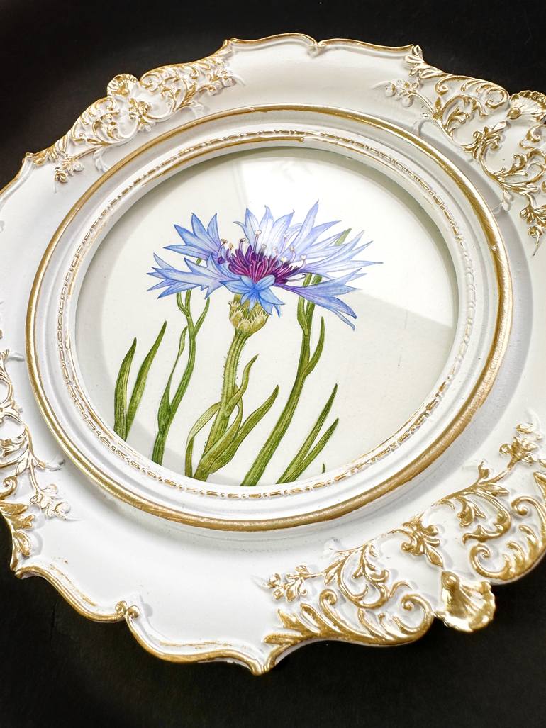 Original Photorealism Botanic Painting by Olha Khomych