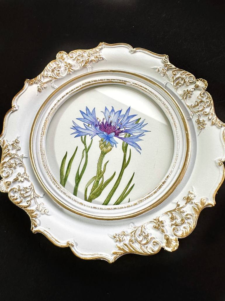 Original Photorealism Botanic Painting by Olha Khomych