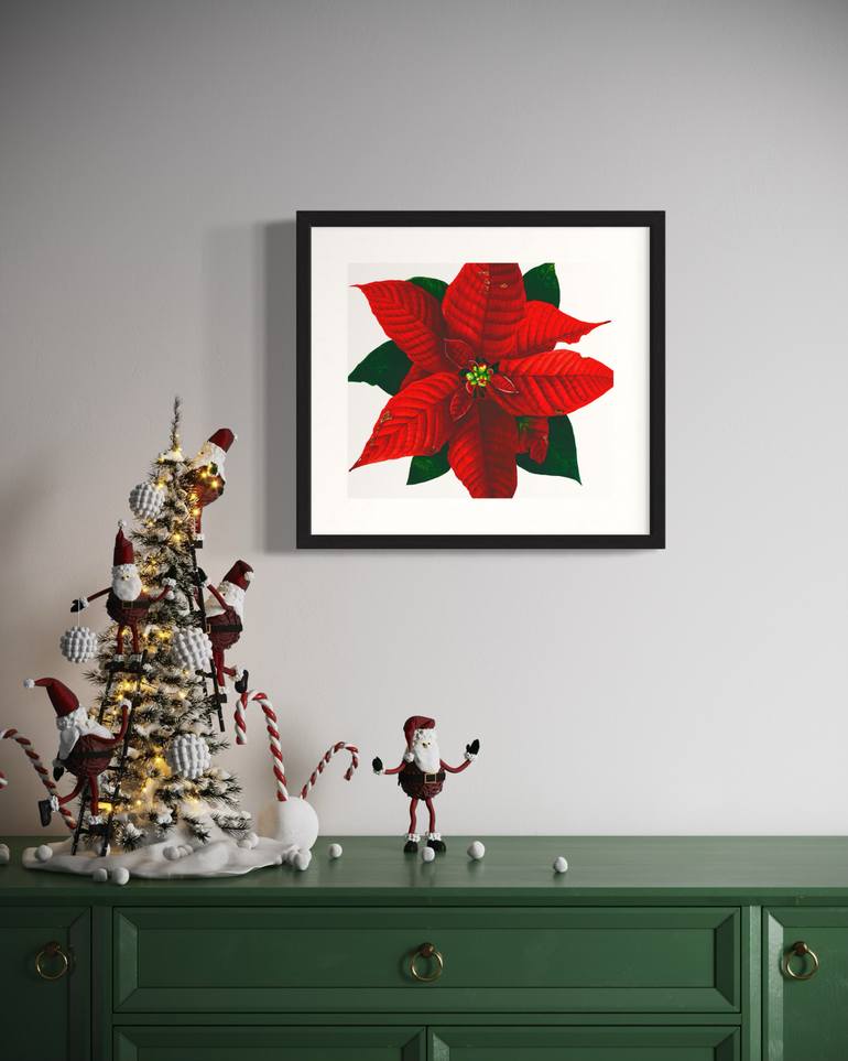 Original Photorealism Floral Painting by Olha Khomych