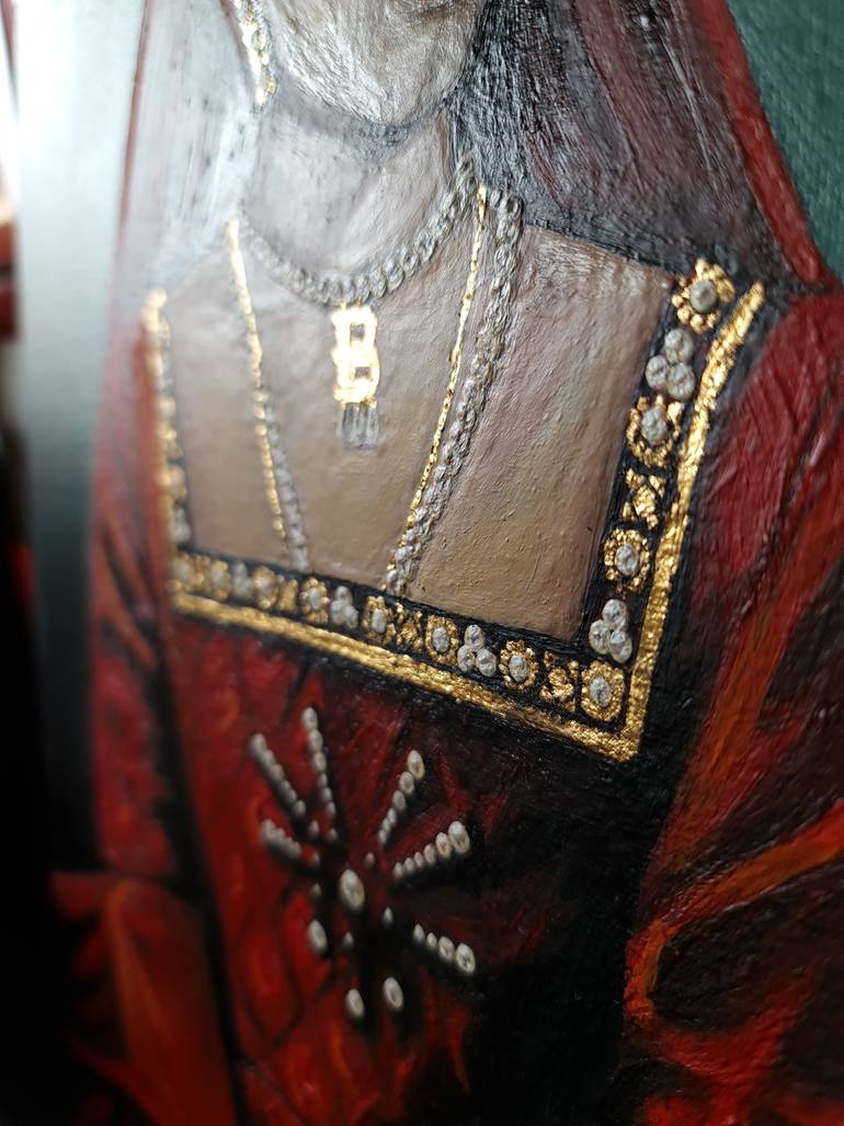 Anne Boleyn in the Tower Painting by Siouxsie Wild-Cross | Saatchi Art