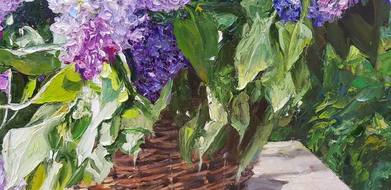 Original Fine Art Floral Painting by Ferens Zhanna