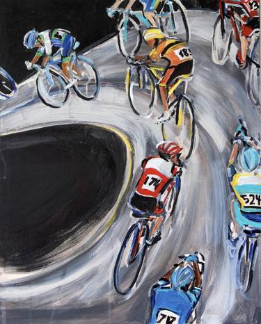 Print of Figurative Bicycle Paintings by Rey Daoed