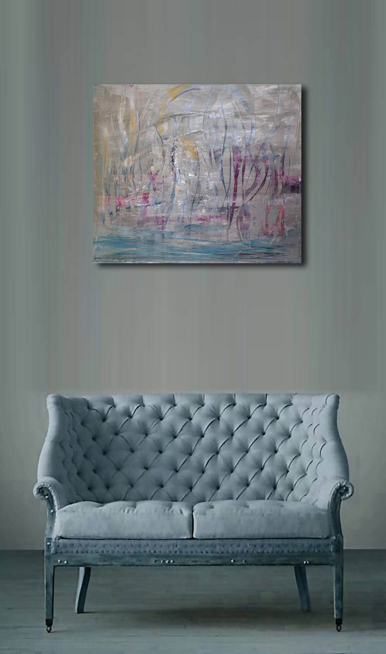 Original Expressionism Abstract Painting by Pina Gurrieri