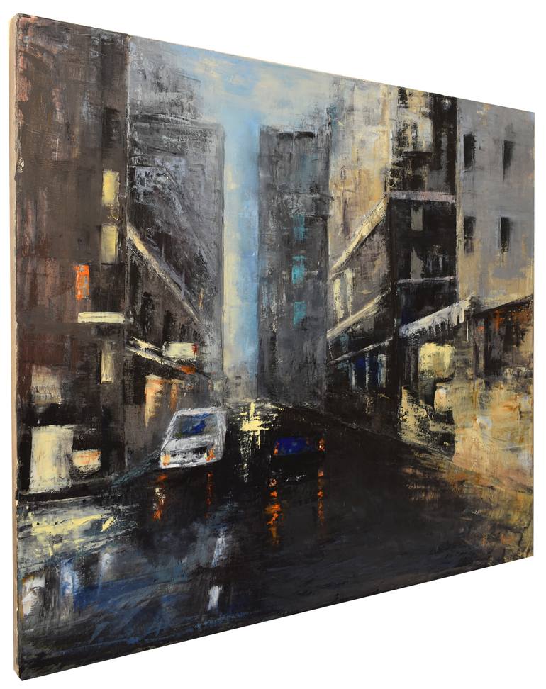 Original Abstract Landscape Painting by Pina Gurrieri