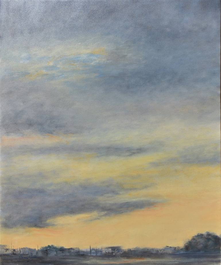 Original Abstract Landscape Paintings by Pina Gurrieri