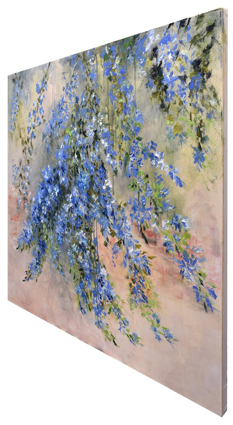 Original Impressionism Floral Painting by Pina Gurrieri