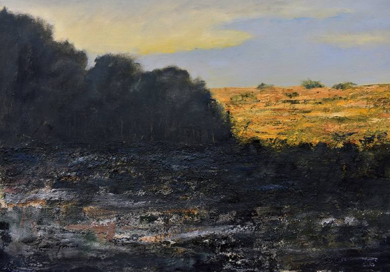 Original Impressionism Landscape Painting by Pina Gurrieri