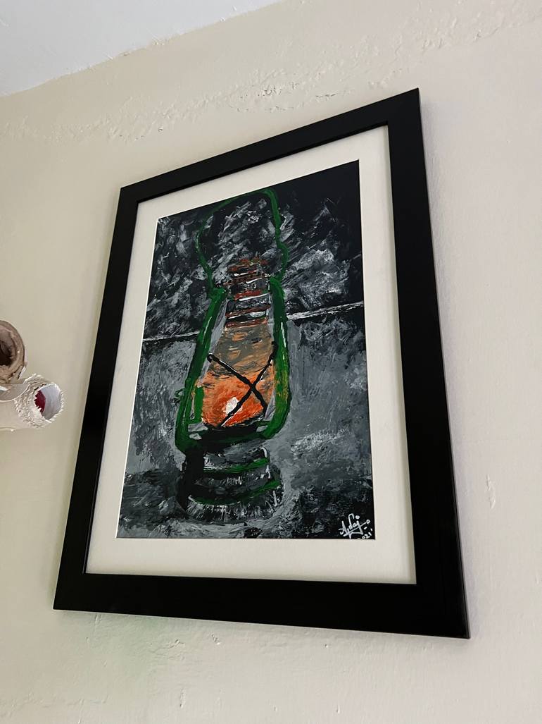 Original Abstract Expressionism Abstract Painting by Aqsa Jameel Raja