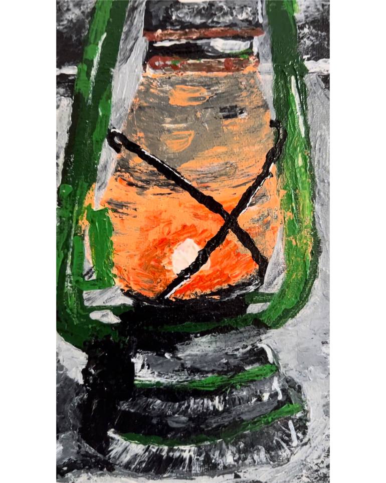 Original Abstract Expressionism Abstract Painting by Aqsa Jameel Raja